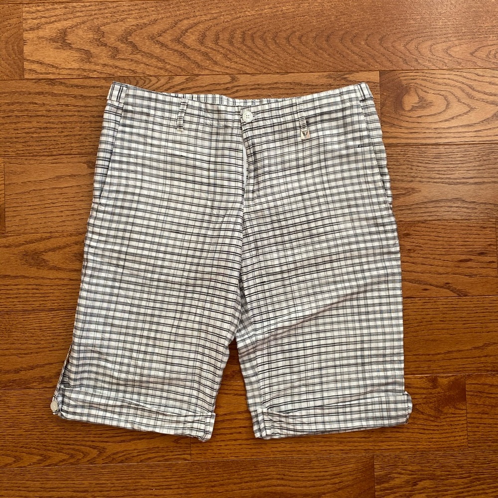 Versace Men’s Plead Silk Shorts